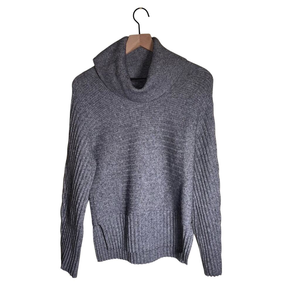 MOTH Anthropologie Gray Knit Cowl Neck pullover Sweater XS